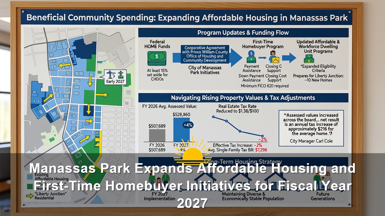 Manassas Park Expands Affordable Housing and First-Time Homebuyer Initiatives for Fiscal Year 2027
