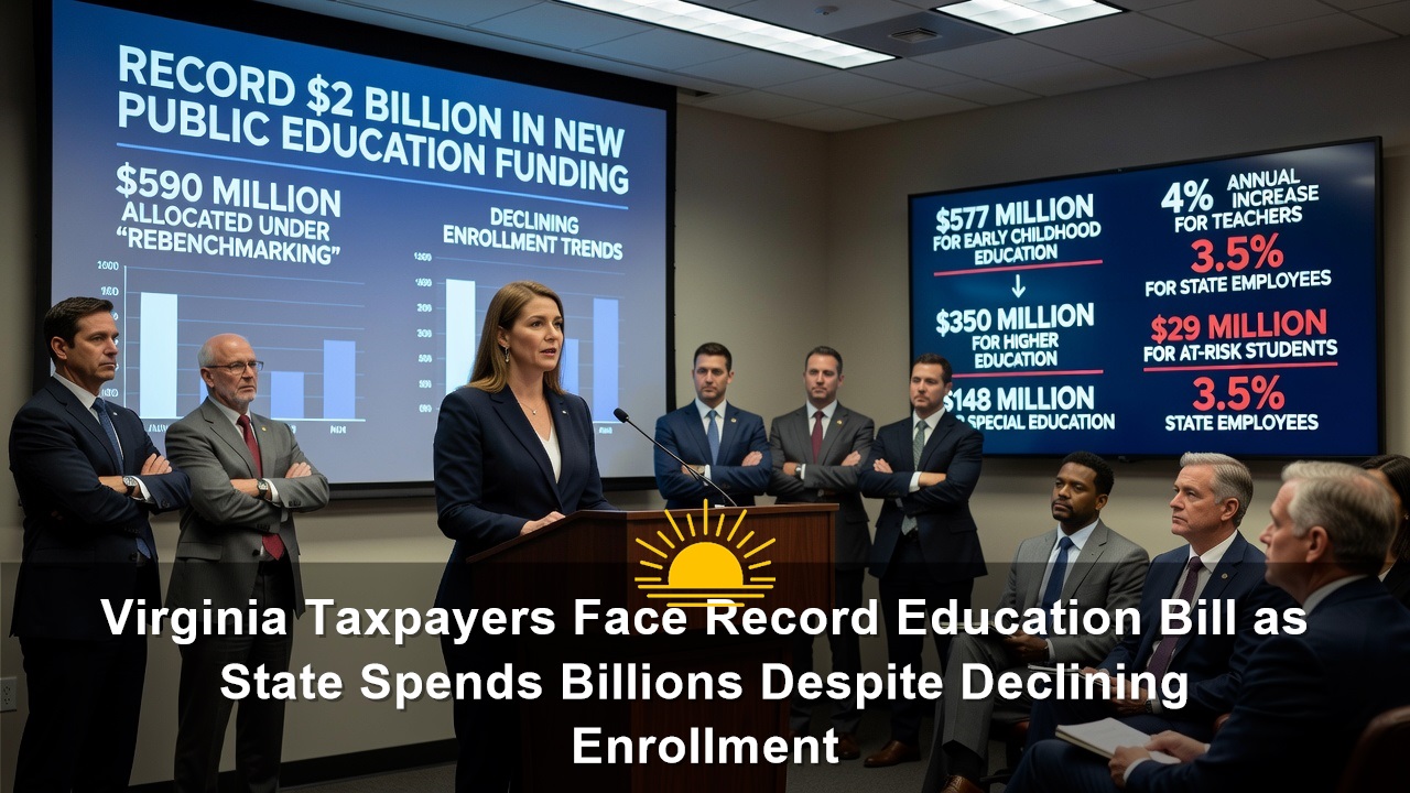 Virginia Taxpayers Face Record Education Bill as State Spends Billions Despite Declining Enrollment