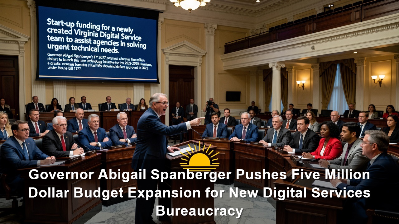 Governor Abigail Spanberger Pushes Five Million Dollar Budget Expansion for New Digital Services Bureaucracy