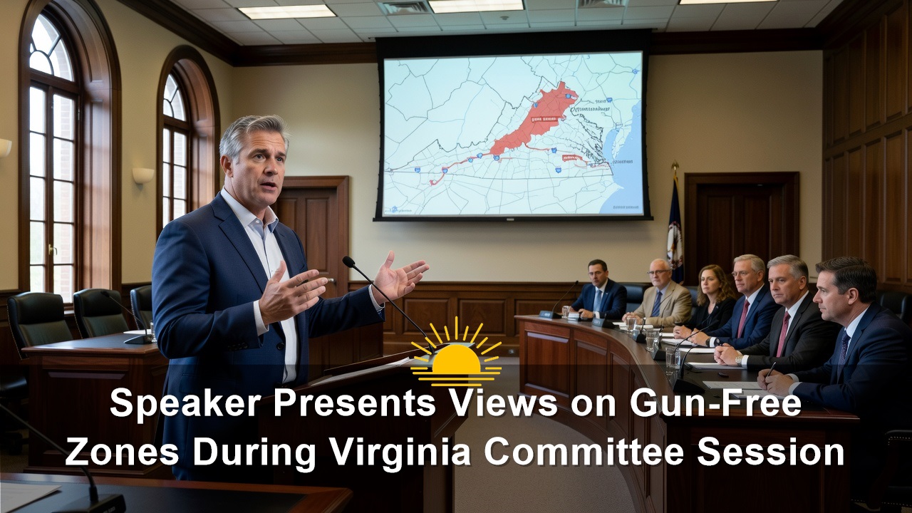 Speaker Presents Views on Gun-Free Zones During Virginia Committee Session