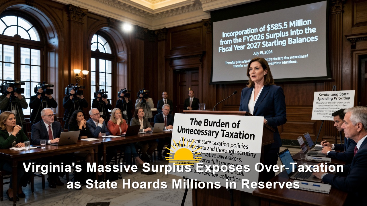 Virginia’s Massive Surplus Exposes Over-Taxation as State Hoards Millions in Reserves
