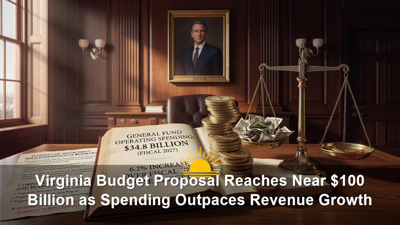 Virginia Budget Proposal Reaches Near $100 Billion as Spending Outpaces Revenue Growth
