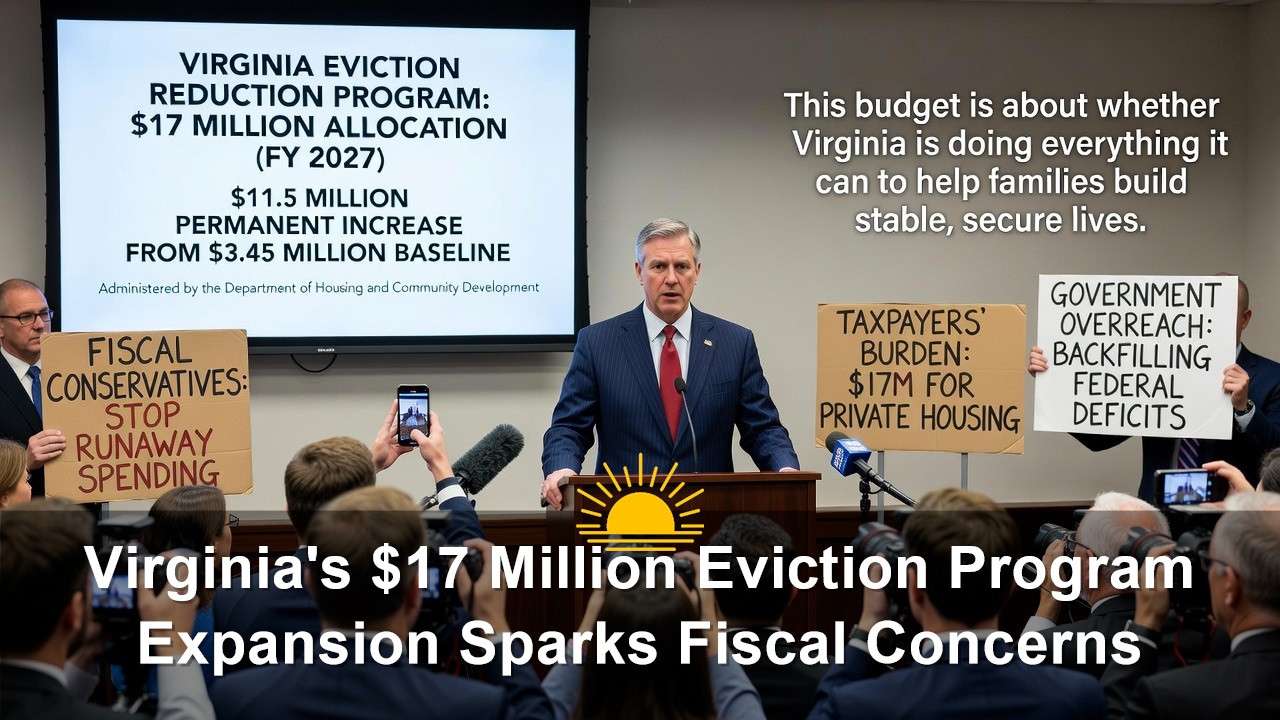 Virginia’s $17 Million Eviction Program Expansion Sparks Fiscal Concerns