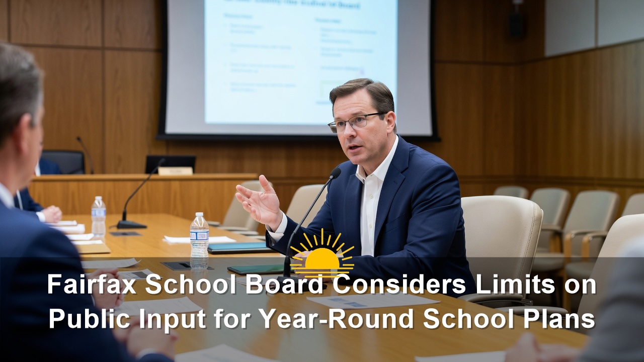 Fairfax School Board Considers Limits on Public Input for Year-Round School Plans