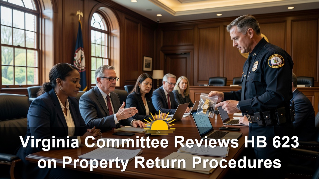 Virginia Committee Reviews House Bill 623 on Property Return Procedures