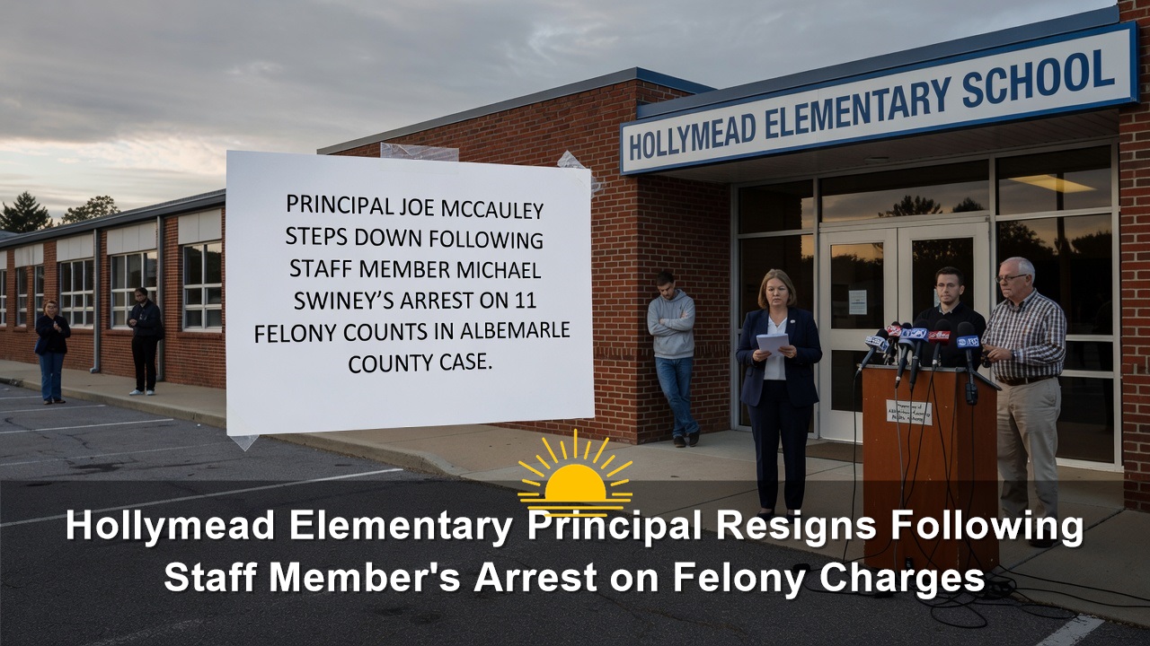 Hollymead Elementary Principal Resigns Following Staff Member’s Arrest on Felony Charges