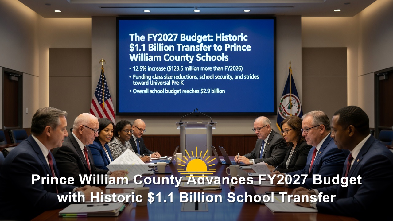 Prince William County Advances FY2027 Budget with Historic $1.1 Billion School Transfer