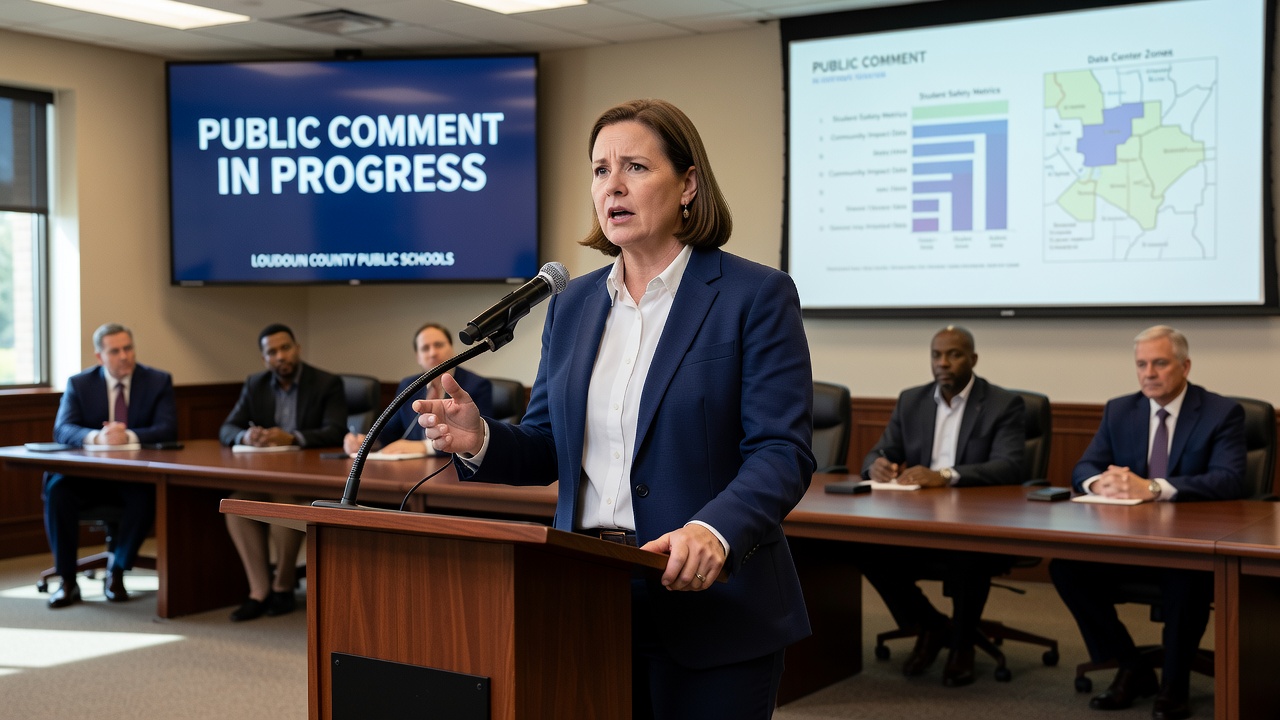 Parent Delivers Remarks on School Priorities During Loudoun Meeting