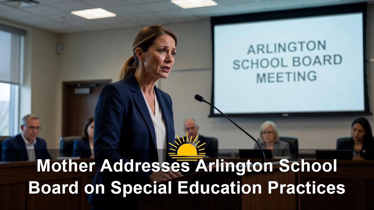 Mother Addresses Arlington School Board on Special Education Practices