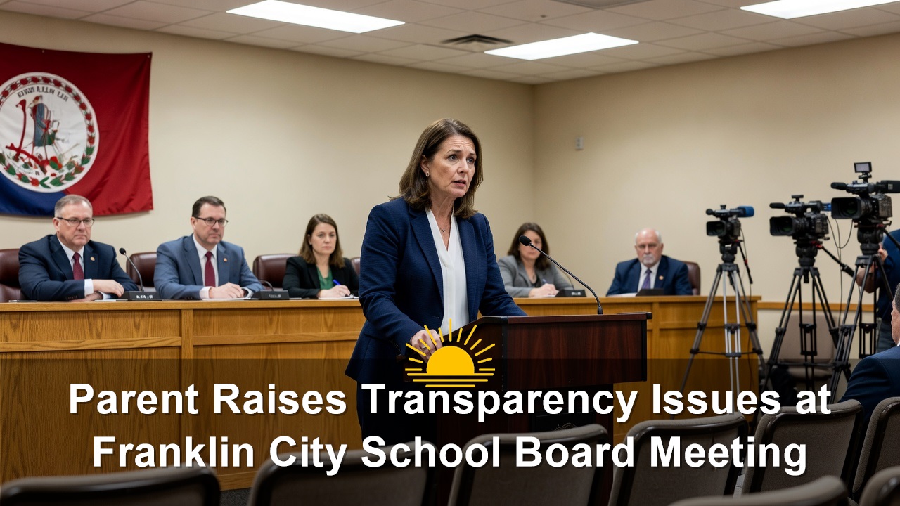 Parent Raises Transparency Issues at Franklin City School Board Meeting