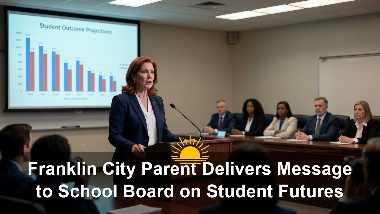 Franklin City Parent Delivers Message to School Board on Student Futures