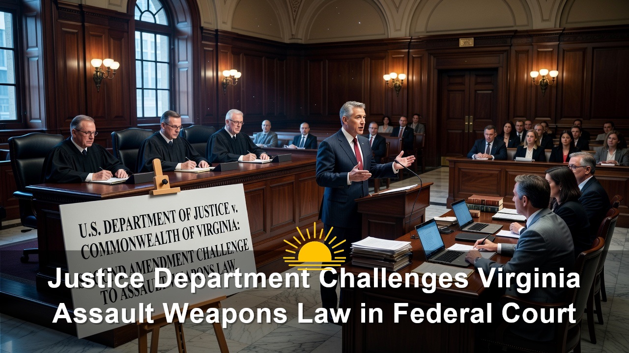 Justice Department Challenges Virginia Assault Weapons Law in Federal Court