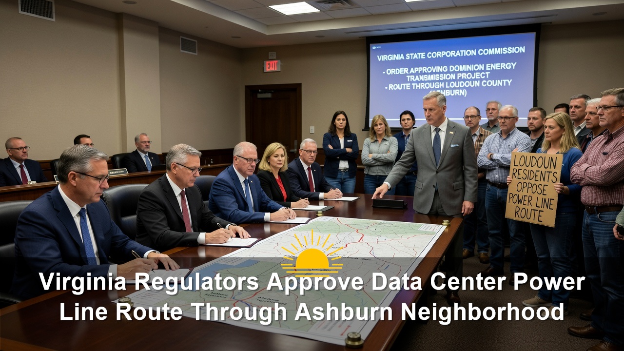 Virginia Regulators Approve Data Center Power Line Route Through Ashburn Neighborhood
