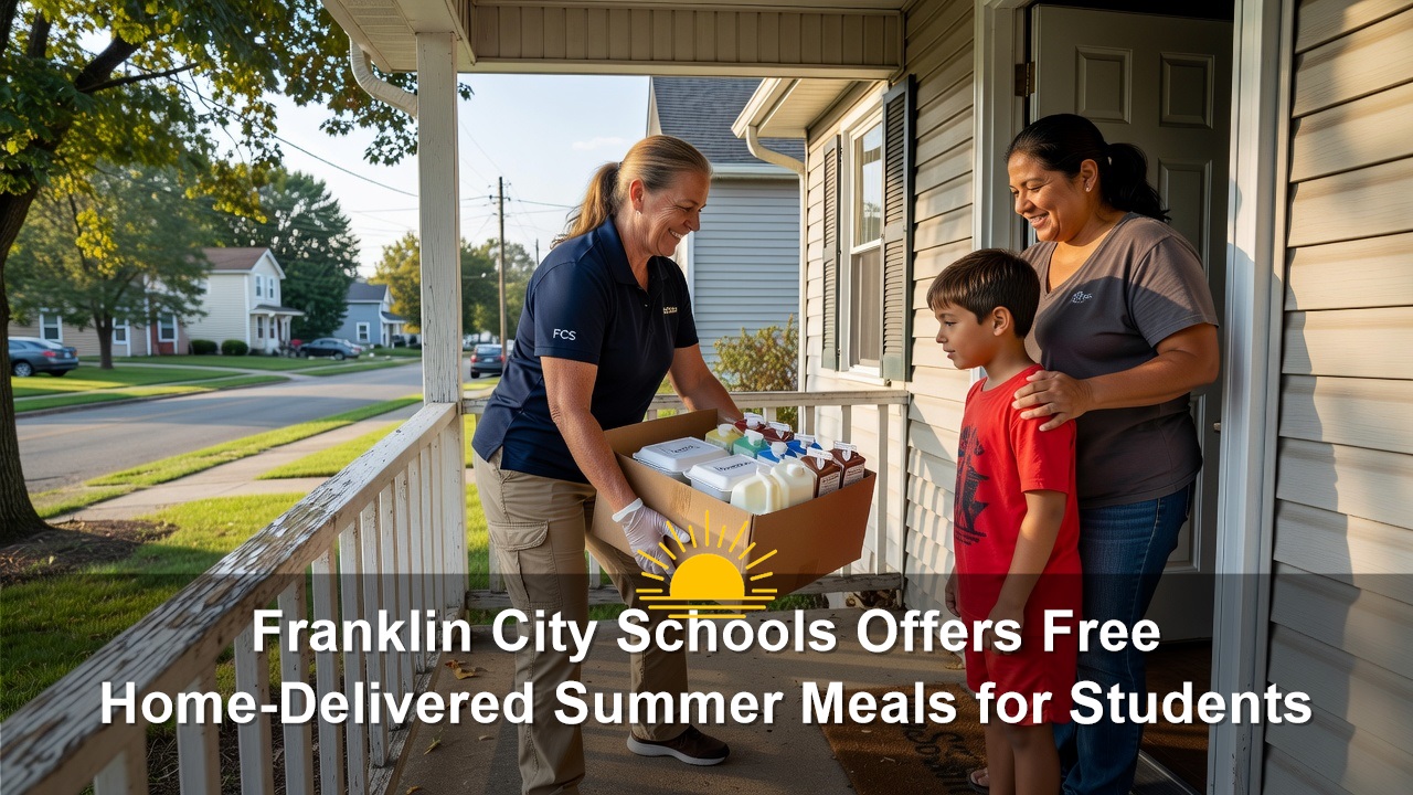 Franklin City Schools Offers Free Home-Delivered Summer Meals for Students