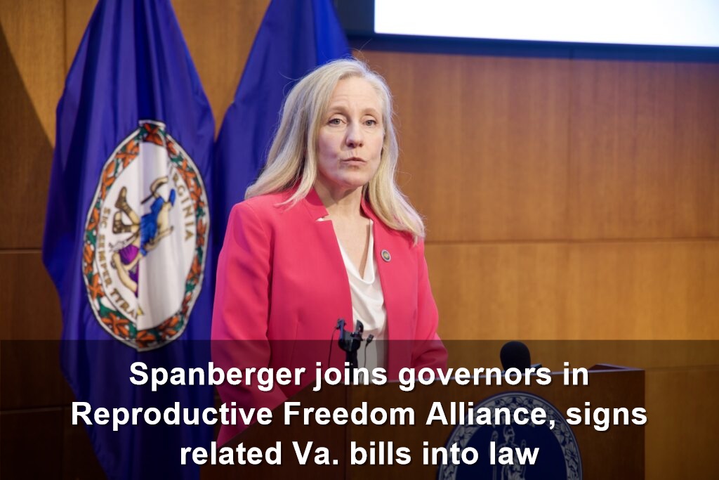 Gov. Abigail Spanberger, seen here in Richmond on April 22, has joined a national coalition of governors committed to preserving access to reproductive health medications. (Photo by Charlotte Rene Woods/Virginia Mercury)