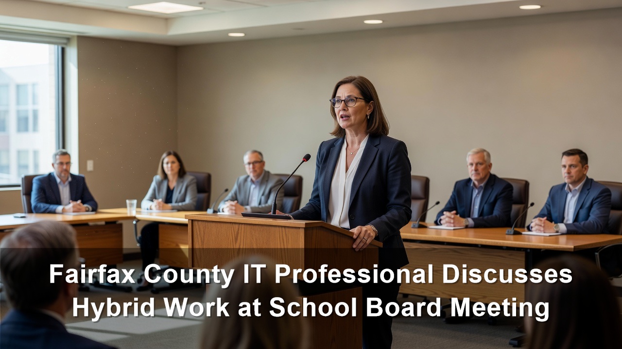 Fairfax County IT Professional Discusses Hybrid Work at School Board Meeting