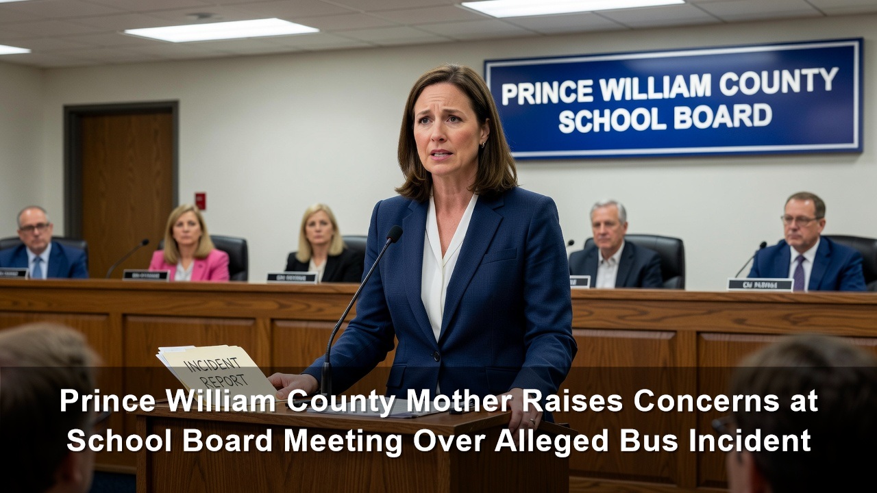 Prince William County Mother Raises Concerns at School Board Meeting Over Alleged Bus Incident