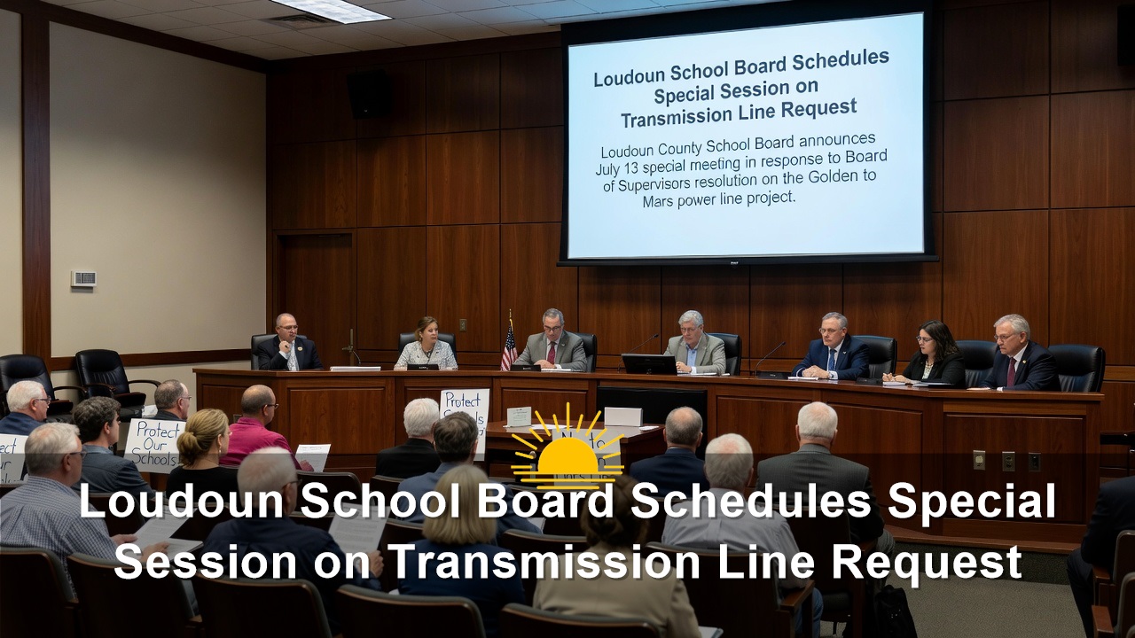 Loudoun School Board Schedules Special Session on Transmission Line Request
