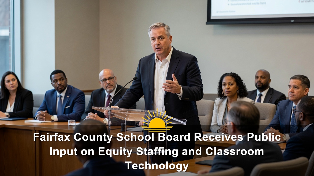 Fairfax County School Board Receives Public Input on Equity Staffing and Classroom Technology