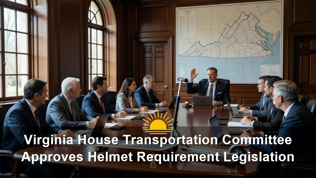 Virginia House Transportation Committee Approves Helmet Requirement Legislation