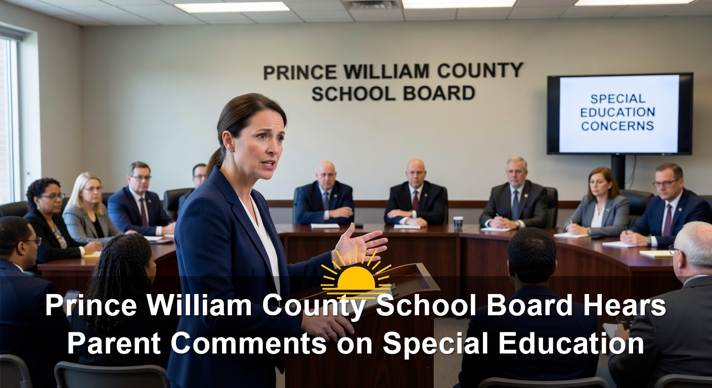 Prince William County School Board Hears Parent Comments on Special Education