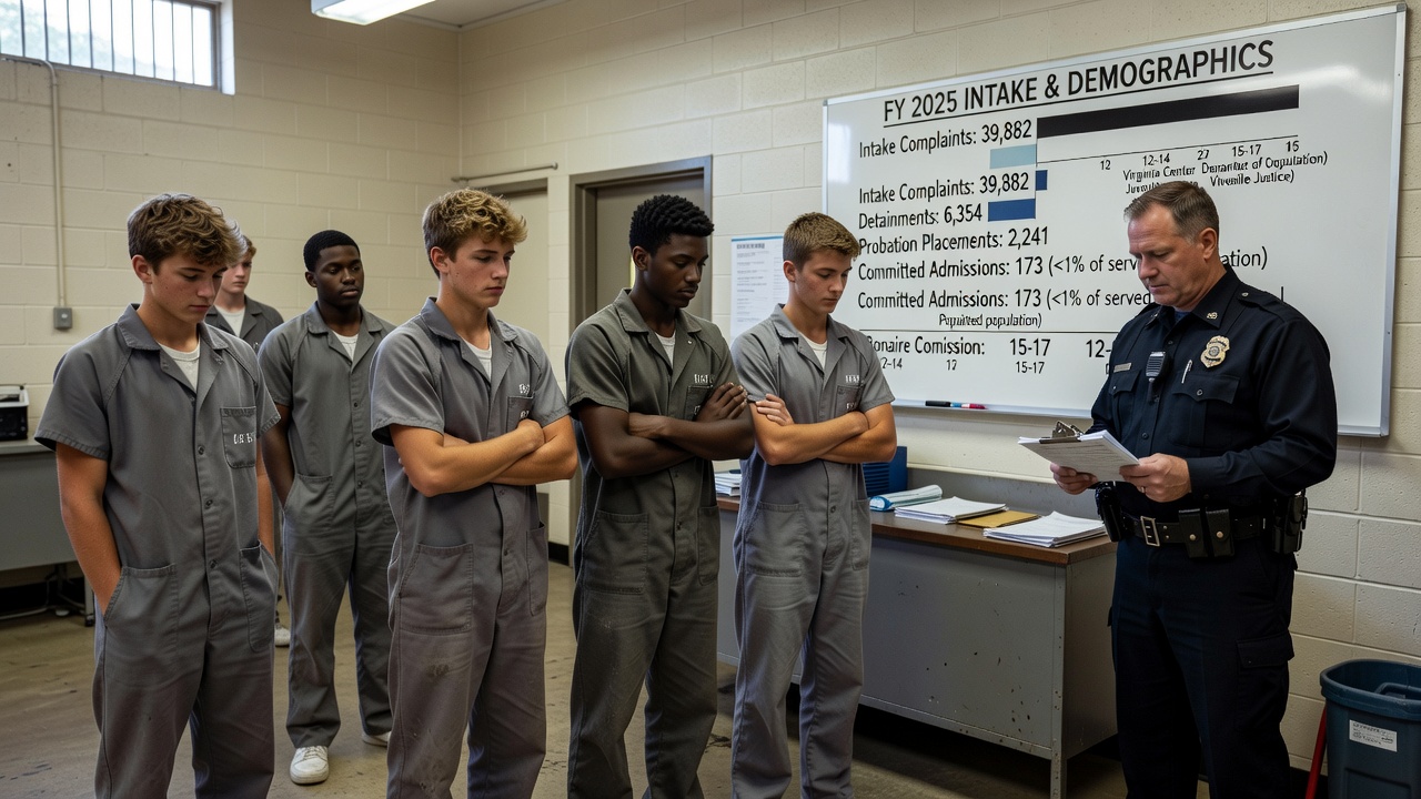 Statistics Highlight Age Demographics in Virginia Juvenile Facilities