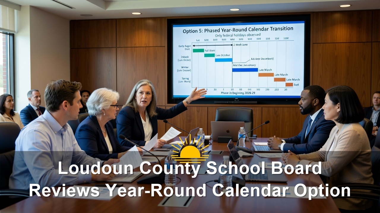 Loudoun County School Board Reviews Year-Round Calendar Option