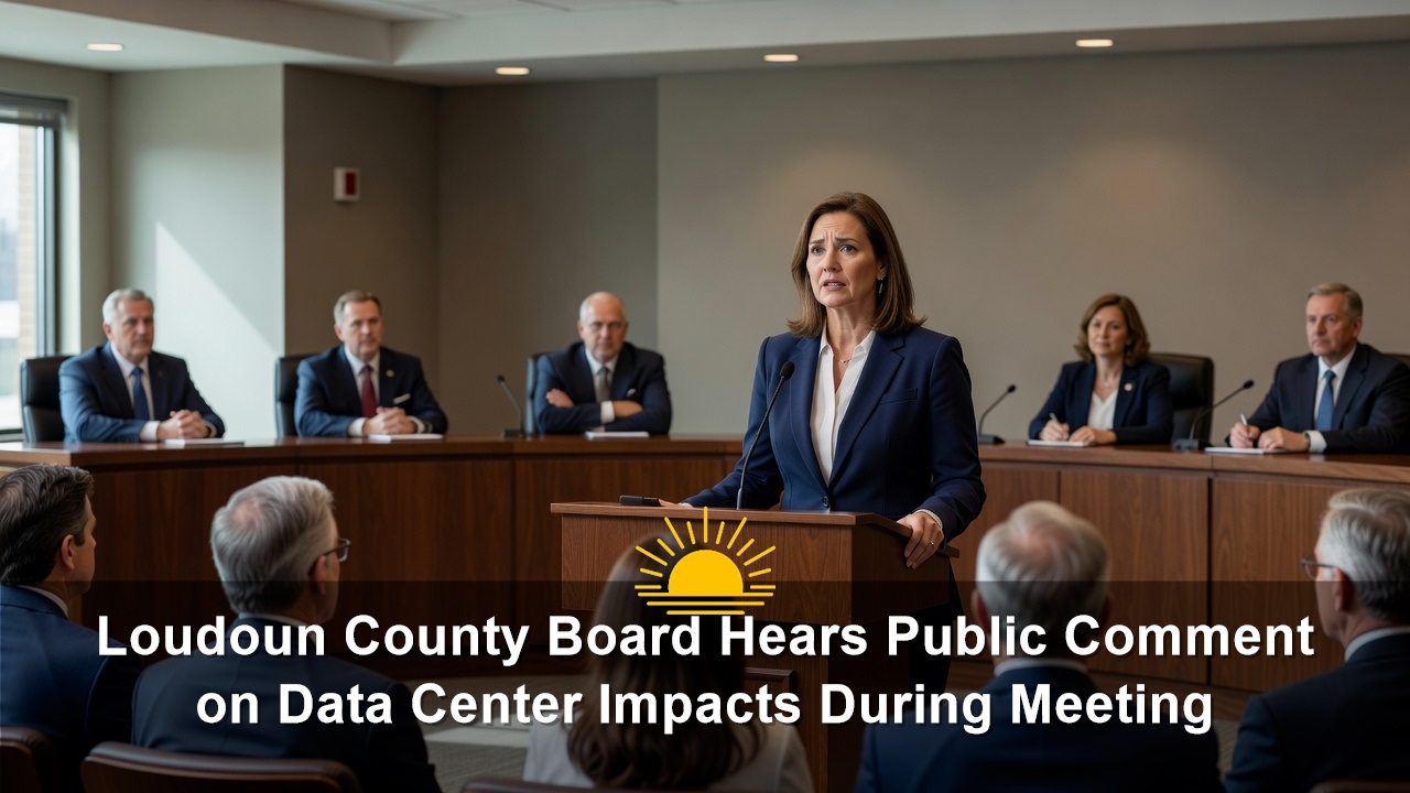 Loudoun County Board Hears Public Comment on Data Center Impacts During Meeting