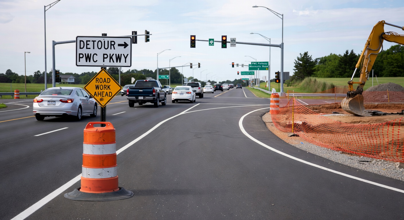 Traffic Detour Plans Set for PWC Parkway and Minnieville Road Intersection