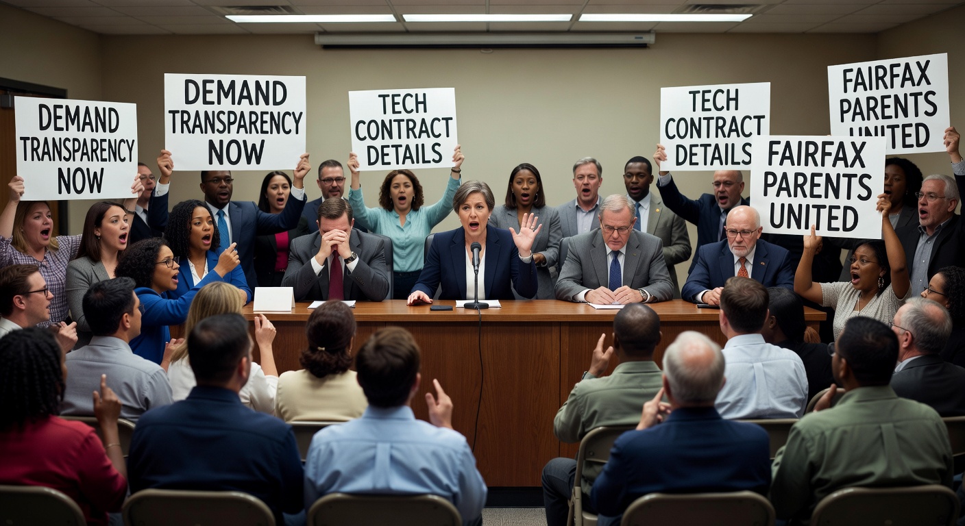 Tensions Escalate at Fairfax County School Board Over Transparency in Tech Contract Discussion