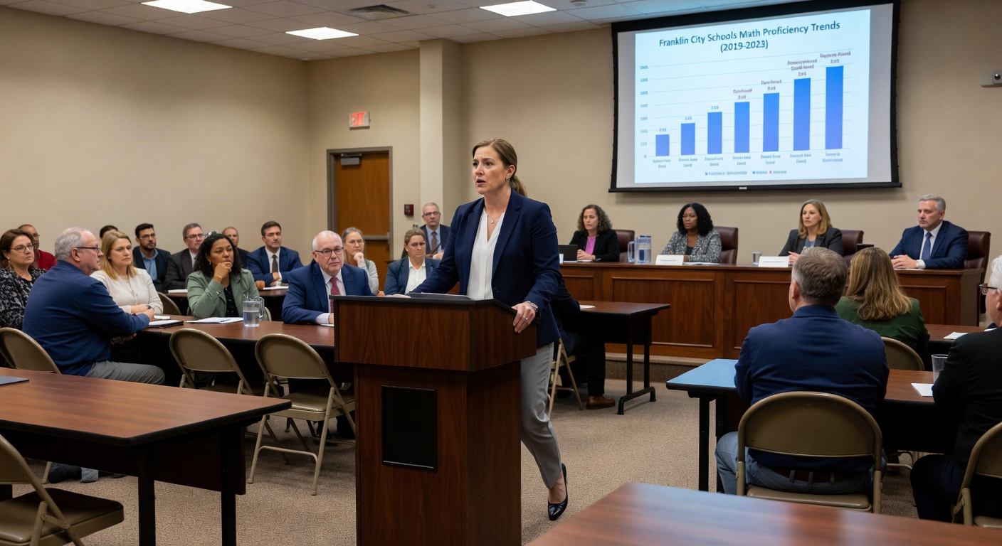 Parent Delivers Critical Testimony on Franklin City Schools’ Math Improvement Plan at Board Meeting