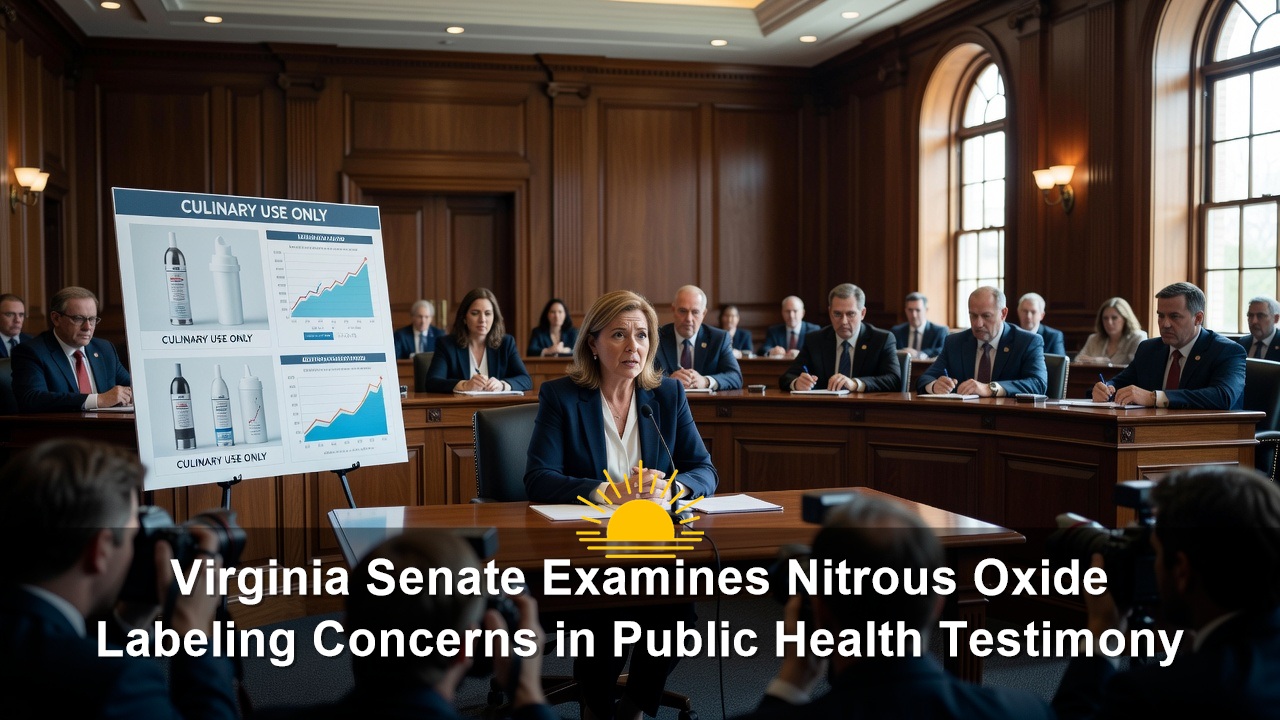 Virginia Senate Examines Nitrous Oxide Labeling Concerns in Public Health Testimony