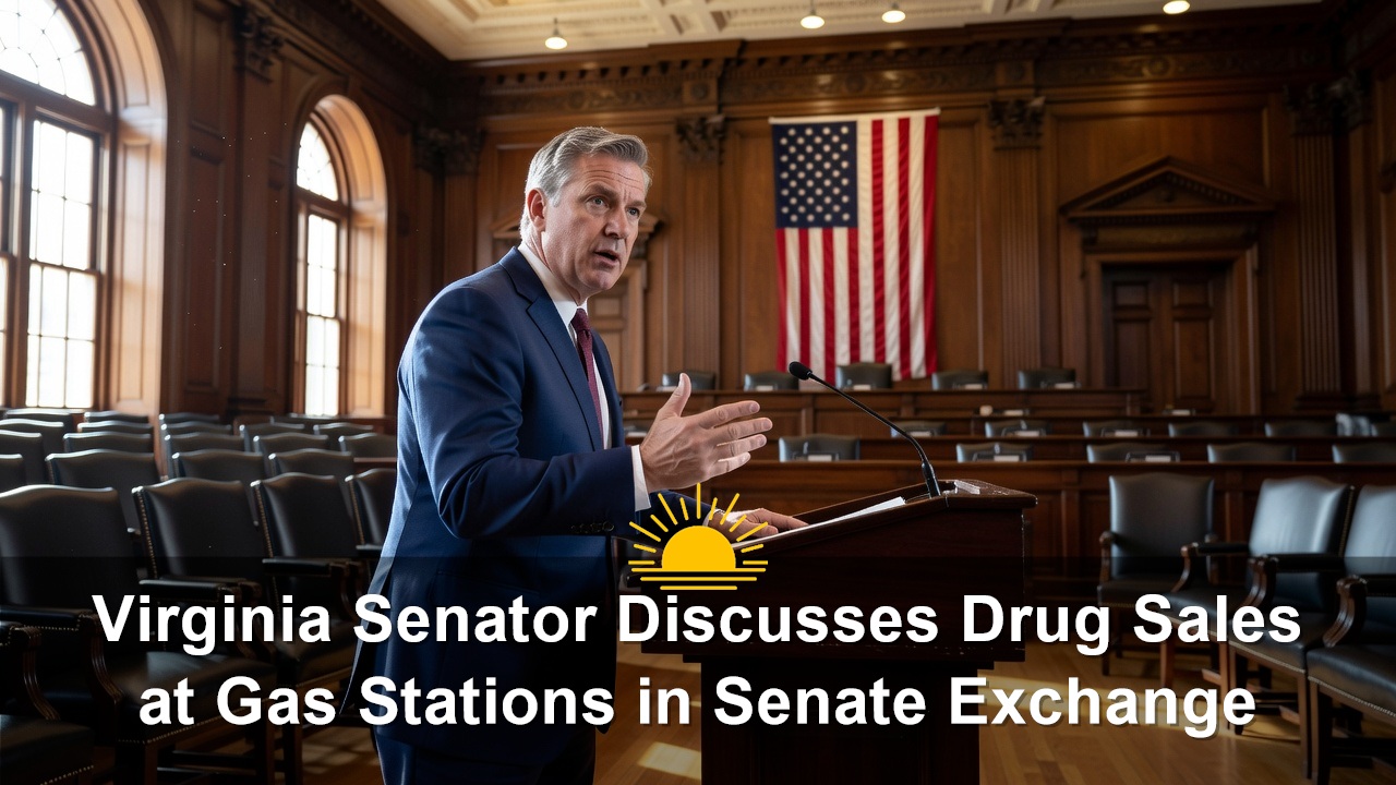 Virginia Senator Mark Peake Discusses Drug Sales at Gas Stations in Senate Exchange