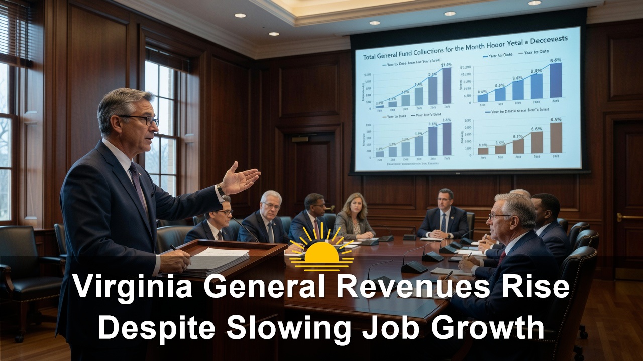 Virginia General Revenues Rise Despite Slowing Job Growth