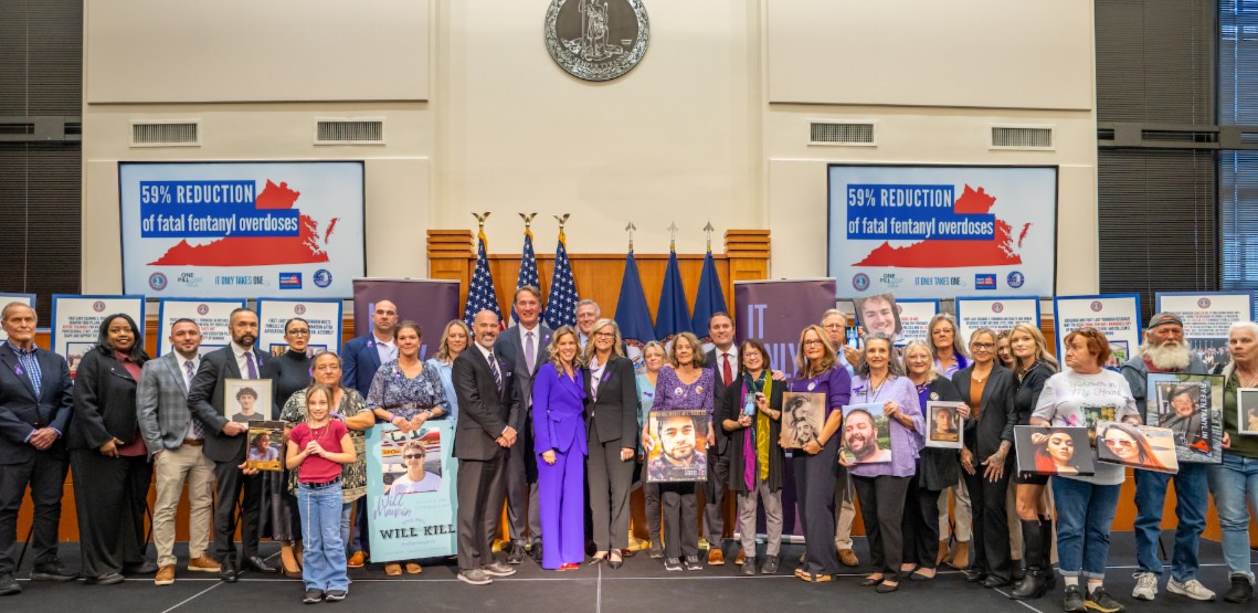 Governor Glenn Youngkin and First Lady of Virginia Suzanne S. Youngkin Celebrate Virginia’s 59% Drop in Fentanyl Overdose Deaths