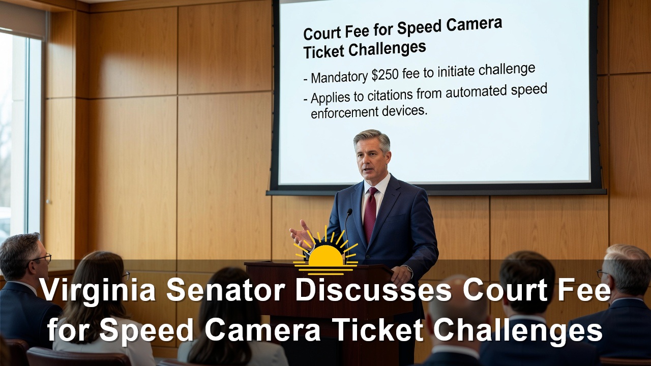 Virginia Senator Mark Peake Discusses Court Fee for Speed Camera Ticket Challenges