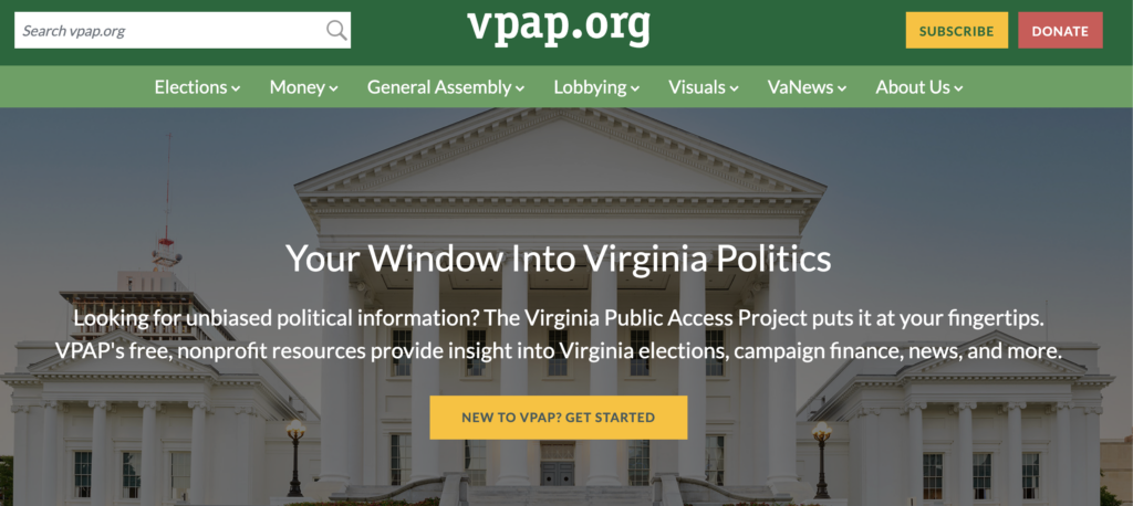 A Virginia political scribe recalls the dark ages of covering campaigns and elections before VPAP