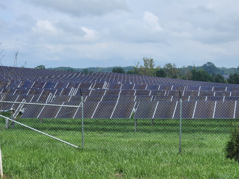 A solar installation near Climax in Pittsylvania County. Photo by Dwayne Yancey.