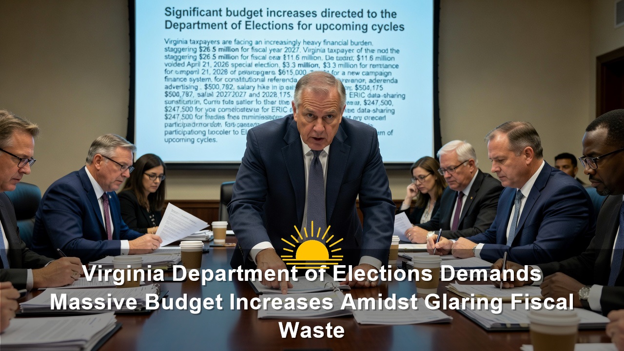 Virginia Department of Elections Demands Massive Budget Increases Amidst Glaring Fiscal Waste