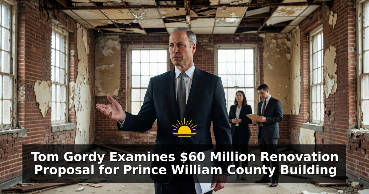 Tom Gordy Examines $60 Million Renovation Proposal for Prince William County Building