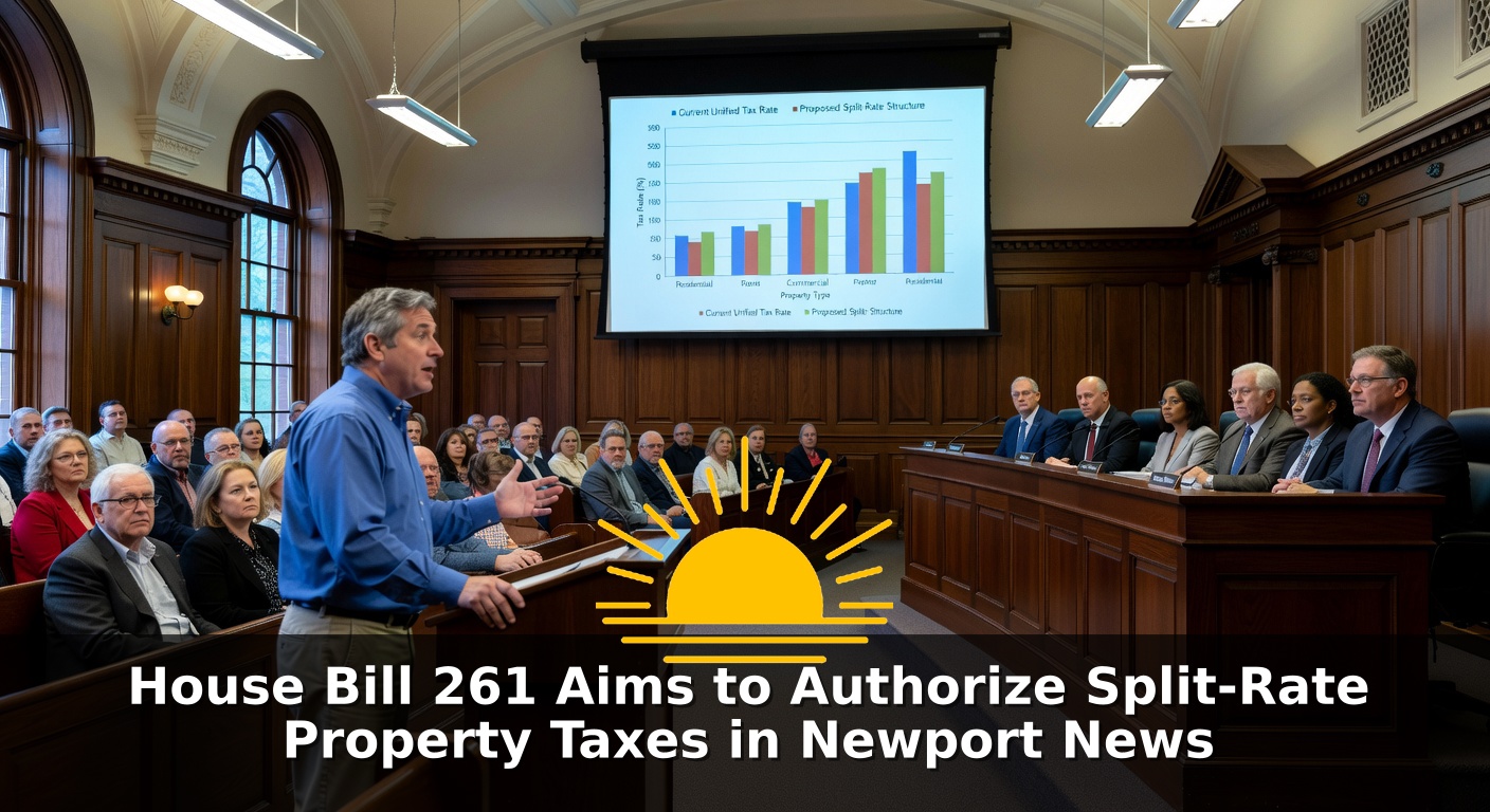 House Bill 261 Aims to Authorize Split-Rate Property Taxes in Newport News