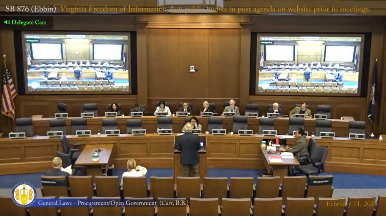 Fairfax County convinces state legislators to delay FOIA Bill for further study