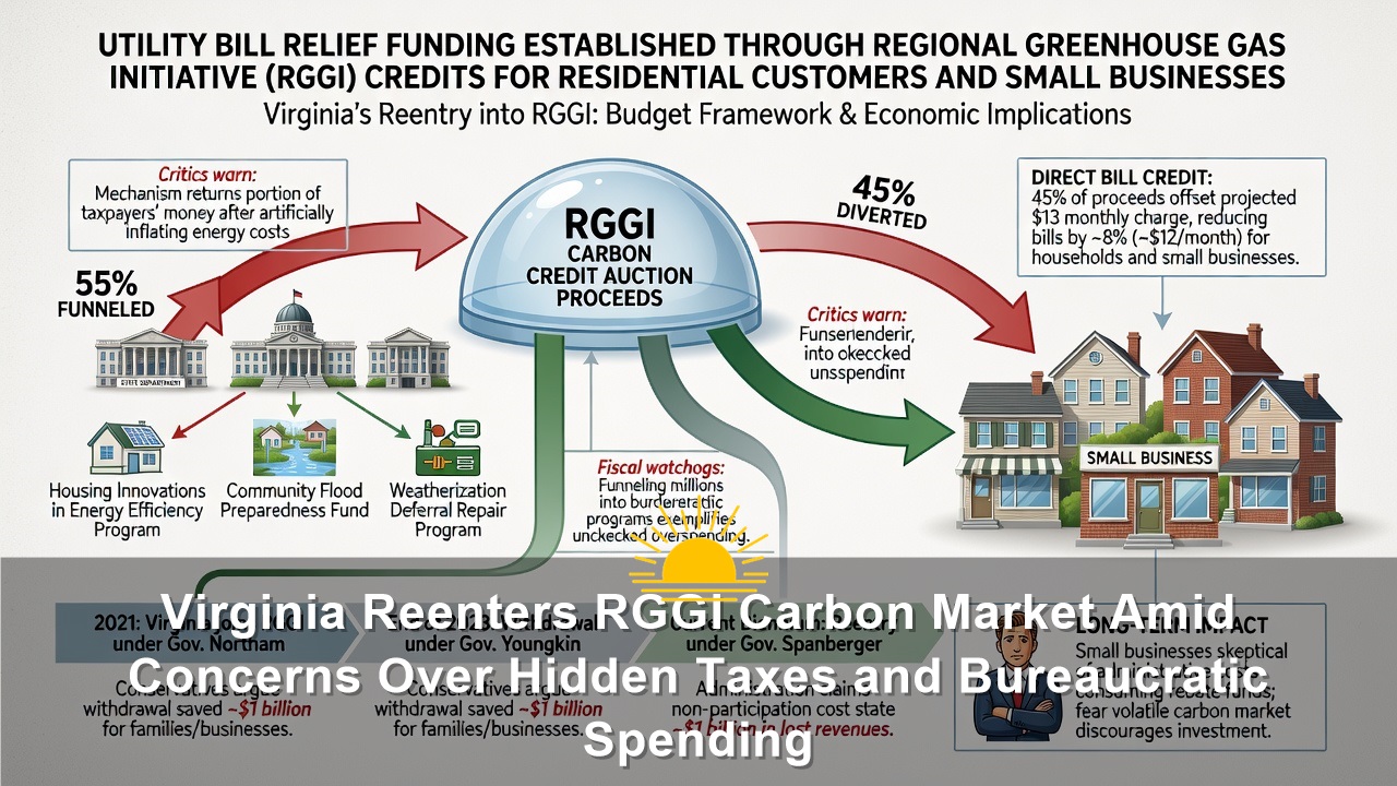 Virginia Reenters RGGI Carbon Market Amid Concerns Over Hidden Taxes and Bureaucratic Spending