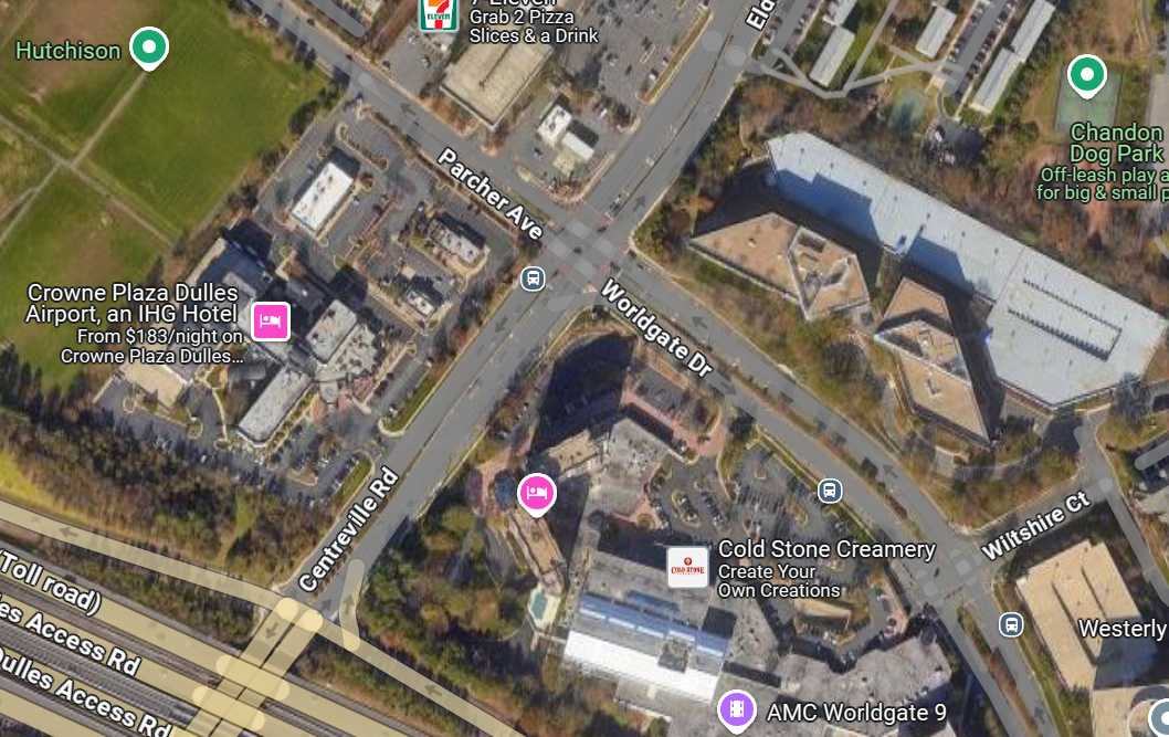 A man was shot in Herndon near the Worldgate Shopping Center