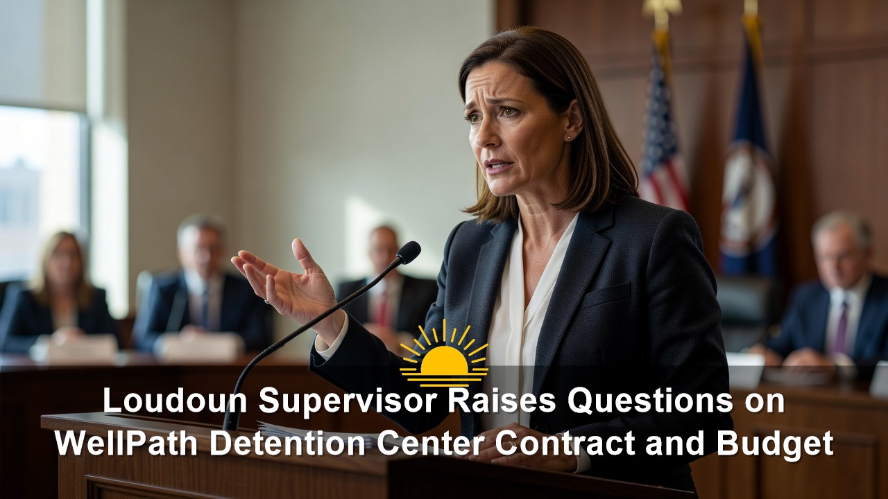 Loudoun Supervisor Juli Briskman Raises Questions on WellPath Detention Center Contract and Budget