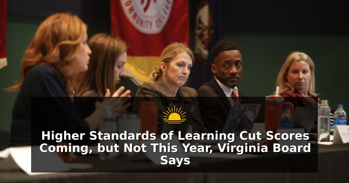 Virginia Board of Education Members listening to Superintendent Emily Anne Gullickson at the board’s business meeting on Nov. 13, 2025. (Nathaniel Cline/Virginia Mercury)