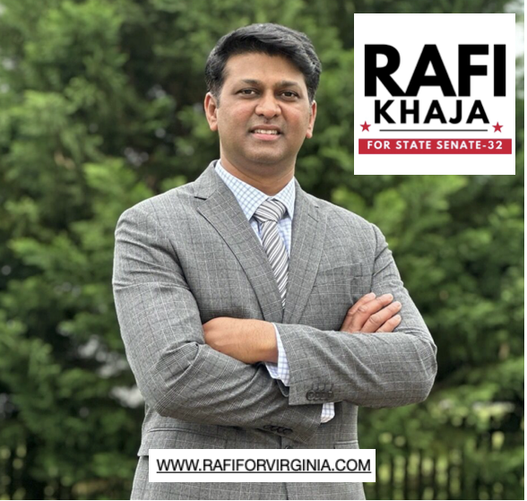RAFI KHAJA ENTERS 32ND DISTRICT STATE SENATE RACE TO FLIP VA SENATE TO GOP
