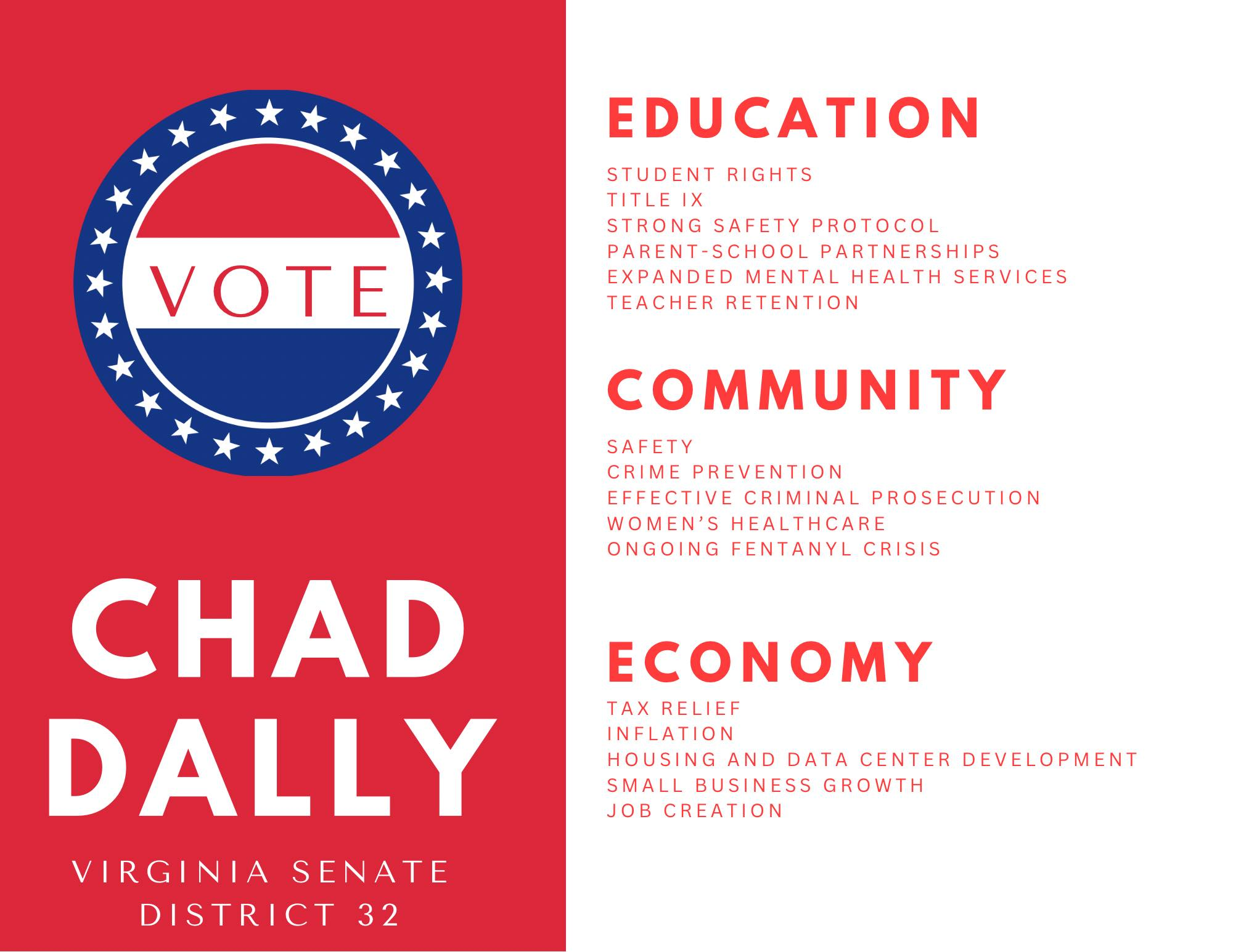 Chad Dally Announces Candidacy for Virginia 32nd District