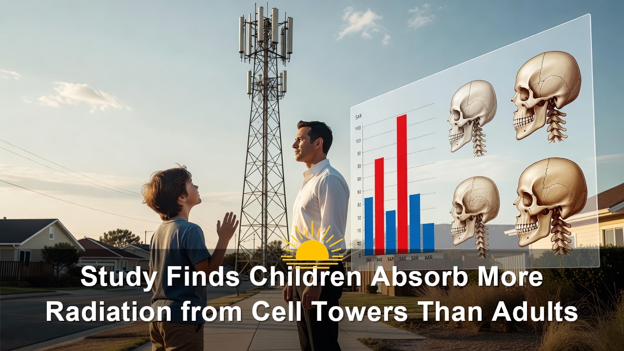 Study Finds Children Absorb More Radiation from Cell Towers Than Adults
