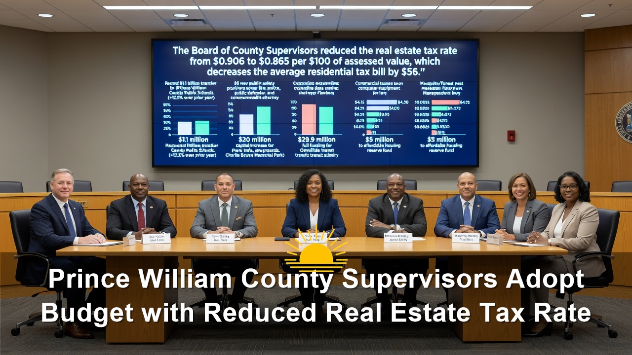 Prince William County Supervisors Adopt Budget with Reduced Real Estate Tax Rate